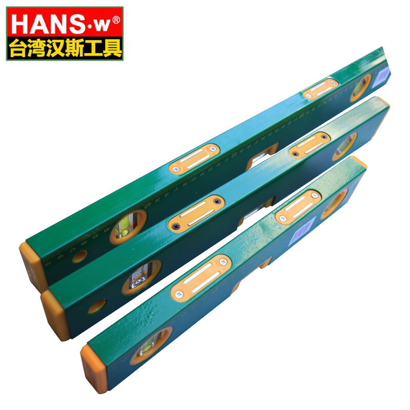 Hans King Taiwan Hans Strong Magnetic Aluminum Alloy Thickened Level Level Level Level Acceptance Ruler 300-800mm 500mm