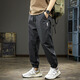 JEEP SPIRIT Jeep 2025 Working Summer Men's Leisure Pants Loose Quick-Drying Sports Pants Thin Harlen Charge Pants Black 3XL Recommended Weight 190-210Jin [Jin equals 0.5 kg]