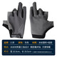 
Sichuan Ze fishing gloves Ice Silk Road Gloves Warm Sun protection Anti-slip Flying Bump Anti-braining Waterproof Rock Fishing Half-finger gloves (gray) Anti-slip Breathable Sun protection [Three fingers exposed] All size [good elasticity]