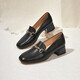 Belle Commuter Loafers Женщины овечья кожа тиснена