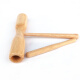 Orff oak double ring barrel Orff percussion instrument log double ring box set (with percussion stick) trumpet double ring box