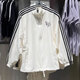 
Adidas (adidas) jacket women's summer sportswear loose stand collar woven casual jacket cardigan top JI9768 Hanyu white L