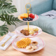 Youlaifu fruit plate tray fruit plate ceramic dried fruit box creative living room candy plate hotel snack plate birthday gift