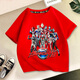 Qiulaitu Ultraman-Kleidung Jungen kurzärmelig T-Shirt New Children's Sommer Ultraman Kleidung mittelgroße Kinderbaumwäsche 1048 Black-Short-Ärmel 140 cm Empfohlenes Gewicht 50-60jin [Jin gleich 0,5 kg]