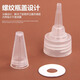 Transparent tip bottle squeeze bottle plastic dropper bottle small empty bottle glue soft plastic bottle lotion bottle paint bottle tip bottle-100ml-1 pack 1