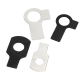 Guwanji Double oreille Stop Washer GB 855 304 ACIER DOUBLE AVEC DOUBLE AVEC GB854 FON RONDEUR DE VIS M3M4 Iron Black M3M4 M22 [5 pièces] 304 Oreille simple