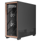Antec FLUX PRO computer main case/walnut appearance//FLUX air duct patent/dual temperature control display/equipped with 6 fans/side-mounted power supply/glass