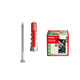 Fischer German original imported Duopower expansion screw lightweight brick hollow brick gypsum board universal box 8x65+5x80 original nails 25 sets/box