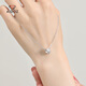 Aido Diamond pt950 platinum pendant for women platinum Lulutongyuan transfer bead necklace weighing 1.3-1.5 grams + delivery silver chain