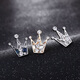 Dijing Herren Brosche Set Vatertagsgeschenkgeschenk Mode Femalepaar Retro-Brüste High-End-Corsage für Dad älteste Crown Brosche-Ruan Blue X46
