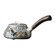 IOSN Japanese quality side handle teapot ceramic teapot silver 999 gilt silver teapot Chinese style household high-end gift handmade gold and silver staggered gilt silver everything [side handle teapot] 230ml200m-L (inclusive)-299m-L (inclusive)