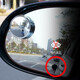 Miroir de recul de voiture Small Round Mirror Inverse Miroir Auxiliaire Berrouille Auxiliaire Miroir à 360 degrés Bern aveugle large Angleur Verre de diamant Artefact ultra-clair Surface incurvée [Silver]