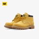 CAT Carter Big Yellow Boots Martin Boots Women's Shoes Light Outdoor Casual Cowhide Girls' Middle Top Shoes P312361N3EDC25 Yellow 37