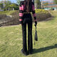 Idiom black micro-flare jeans for women in spring and summer plus velvet thickened ins style to cover flesh and slim and slim versatile horseshoe pants black - regular M 95-1105Jin [Jin equals 0.5 kg]