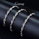 GsunG platinum necklace men's PT950 new style pig nose necklace fashionable shiny platinum women's necklace 8-character chain priced by gram contact before bidding