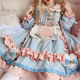 Tannuu Lolita dress dream girl op student lolita cute daily dress object sweet cat cat L