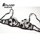 
VRSZEE high-end brand underwear for women with thin embroidered lace bra set on bra tempting underwear bikini black suit 75C