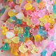 Kleine gelbe Entenhütte Luminöse kleine Ornamente 10 Farben Internet Promi Luminous Mini Entenautos Ornamente Kinder kleine Geschenke Buntes leuchtendes Ente über 65 + mittelgroße Sternflasche