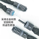 Hasdick Beijing warehouse delivery five-digit password chain lock bicycle and motorcycle anti-theft password lock waterproof shear-resistant iron chain lock black gray straight head 0.9m HKCX-113