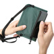 Bonayun Travel Document Pack Passport Pack Rfid Anti-theft Pincel portátil Packing de boletos cortos Verdes