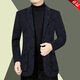 Qiao Junsheng Veste pour hommes poids épais automne et hiver de l'âge moyen de l'âge moyen de veste de papa en laine noir [épaissis] peluche xl 120-140jin [Jin est égal à 0,5 kg]