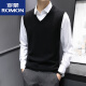 Romon Fashion Urban Men's Listed Vest Vest Owumn и зимний свитер без рукавов.