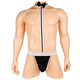 Ye Zimei sexy underwear men's wide elastic tie suspender one-piece underwear sexy thong 5825 black one size