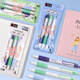
Jin Wannian [Soft and Cute Handle] 0.5mmST Pen Head Quick Dry Press Neutral Brush Questions Primary School Student Examination Office Meeting Record Signature Pen Black 3 Pack G-13540