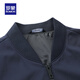 Romon ROMON brand high-end dad jacket loose casual 2022 spring and autumn baseball jacket middle-aged versatile men's top new product N9905 black 170