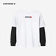 Converse [Transformers Joint Brand] Converse Children's Clothing Base de otoño Base Boys Camiseta de manga larga CNVB-FFF-G693 Pure White 150 /72 [Altura sugerida 140-152cm]