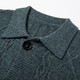 Kangaroo Herrendicke Strickjacke, Herbst- und Winter warmes Revers Reißverschluss, echter Pocket-Strickpullover, mittelgrau 175/xl/115 (empfohlen 140-160jin [Jin ist gleich 0,5 kg])