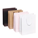 Huilide personalizada Guangzhou Cora blanca colorida Bag Kraft Paper Bag Store personalizado Bolsas de regalo personalizadas Bolsa de compras Sky Blue 100 Estilos verticales 1#12186cm