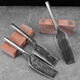 Lone Eagle Handmade Double-sided Brick Knife Manganese Steel Forged Single-sided Industrial Grade Tile Knife Smelted Mud Brick Construction Tools Wall-building Brick Knife STJ Handmade Brick Knife [Round Head] Single-sided 681g
