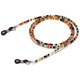 叕二啕 Glasses accessories hanging chain anti-slip glasses belt glasses retro fashion hanging neck presbyopic sunglasses chain presbyopic chain tortoiseshell color