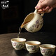 Wumingtang Ru Kiln Kung Fu Tea Set Ceramic Teapot Complete Set of High-End Gift Boxes Housewarming Annual Party Gifts Birthday Gifts