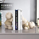 Yingsen (Yingsen) Cute Bear Healing Pequeños adornos de estantería Accesorios para el hogar Room Gabinete de vinos Dormitorio Día de las niñas Regalo de graduación de oso lindo adornos de marcador (sin libros)