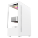 SUMTAX Sea View Pro Gaming Computer Case Sea View Chasis 270 Panorámico/Vidrio de doble cara/Diseño de liberación rápida/Soporte para placa base ATX/360 posiciones de refrigeración por agua/10 posiciones de ventilador Sala panorámica Placa base ATX SE-blanca/120 refrigeración por agua