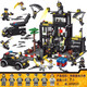 Jiqile Special Police Department Vehicle Military Base Building Blocks Aircraft Warship Assembly Model Deformed Mecha Robot Children's Toys Tank Armored Legion-26 Transformed 1047 Particles