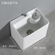 GuanMu ceramic mop pool household balcony bathroom floor row mop pool mop pool side row with drain and dehydration basket Taiwan-controlled automatic drain 46 cm with drain Taiwan-controlled straight edge Taiwan-controlled with extended faucet