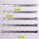Harte Rack Halterung Wandhaken Wandhalterung Platzierung Rack Hut Rack Construction Site Workshop Wandhänge Rack Q1SN9854 Schwarz 50 cm lang mit 4 Haken (dicke 4 mm)