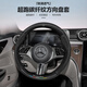 HOCASEN Mercedes-Benz steering wheel cover genuine leather carbon fiber sweat-absorbent anti-slip ultra-thin C260L/E300/GLC/E/A/C class round/carbon fiber leather-black-Mercedes-Benz logo