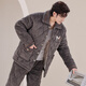 MODAL-Herren-Pyjamas im Winter Dreischicht verdickte Baumwolljacke Flansch Korallen Samt Hauskleidung warmes Set dunkelbrauner M6627 L [95-120jin [Jin gleich 0,5 kg]] Dreischichtig eingedickte verdickte