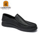 Alter Mann des Mannes (Laorentou) Herrenschuhe Sommergeschäft Casual Schuhe Low Top Schuhe Schaffellschatzhocker Füße Hollow Hole Schuhe atmungsbeheichte leichte Lederschuhe Ll12132 Black 42