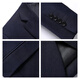 Woodpecker high-end men's suits for business professional formal suits and small suits for wedding grooms to work spring and autumn slim jackets for Navy (single tops) XL
