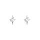 MOLC Star Earrings Men's Ear Hole Niche Design High-end Silver Earrings Men's and Women's Earrings Birthday Gift E3354 Three-dimensional Star Earrings