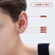 Warme Farben Everyday Versatile Pure Silver Earrings Women's Ear Sticks Ear Holes Ear Sticks Ear Needles Ear Bone Earrings Earrings Women's Birthday Gift Three-piece Ear Support Set