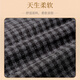 New Fiona Butt Curtain Women's Hem Covering Buttocks Bottoming Artifact for Layering in Autumn and Winter Thickened Plaid Shark Pants Loose Skirt Black and Gray Woolen Slit Style L 90-125Jin Jin is equal to 0.5kg