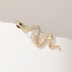 Qlady snake brooch, high-end female brand corsage, niche design, anti-exposure pin, suit accessories, birthday gift