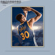 
Warrior Curry digital oil painting DIY oil painting characters NBA basketball hand-painted coloring hand-decorative painting y1484 45*60 [stretched inner frame + L-shaped black outer frame]