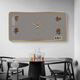 
Yaoshijia painting creative perpetual calendar decorative paintings Ping An Xile restaurant clock hanging paintings Living room wall clock home silent electronic clock JD140.99 perpetual calendar + watch/black hand 120*60 crystal picture pvc black edge